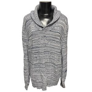 XXL American Rag Cie Womens Long Sleeve Sweater Marled Blue Pullover